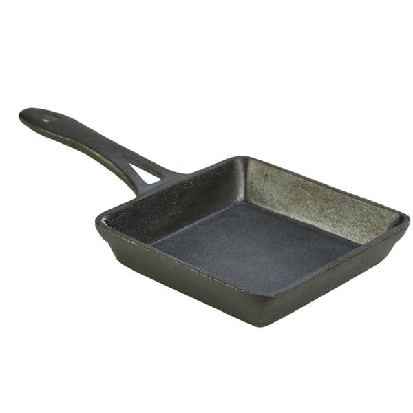 Mini Cast Iron Square Frypan 13 x 3cm Box Of 6