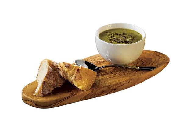 Olive Wood Rustic Platter 33(min) x 13cm