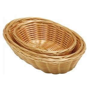 Oval Polywicker Basket 10x6.5x2.5