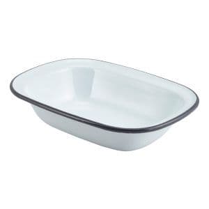 Rect Pie Dish Grey 20x15x4.5cm Box of 12