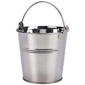 Stainless Steel Serving Bucket 12cm Dia Box Of 12