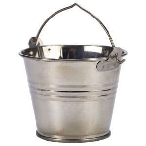 Stainless Steel Serving Bucket 7cm Dia 4oz Box Of 12