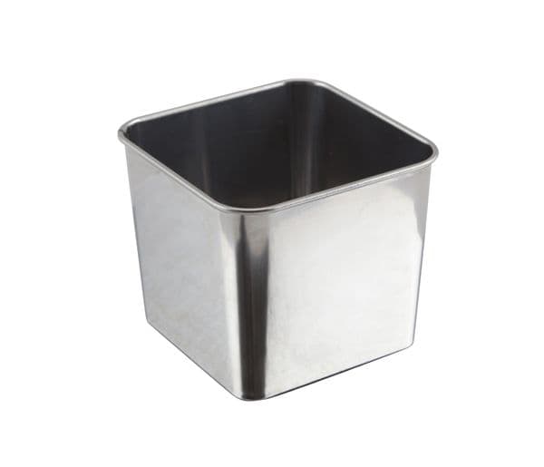 Stainless Steel Square Tub 8 x 8 x 6cm Box Of 12