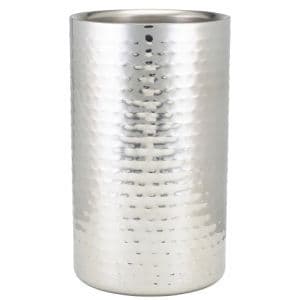 Wine Cooler Hammered Stainless Steel