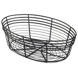 Wire Basket Oval 25.5 x 16 x 8cm Box Of 6