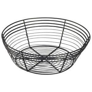 Wire Basket Round 25.5 x 8cm Box Of 6