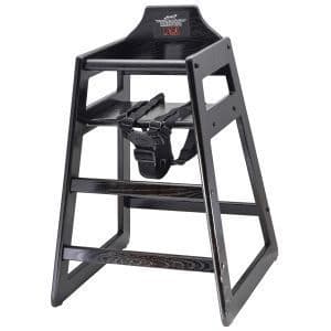 Wooden High Chair Dark