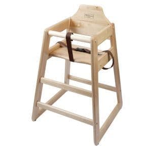 Wooden High Chair light