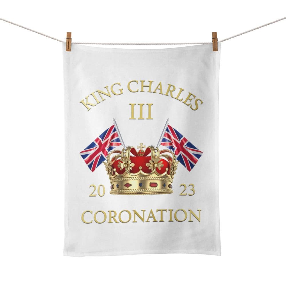 King Charles III 2023 Coronation Tea Towel