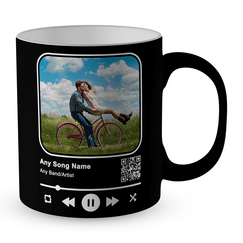 Personalised Song and Album Music Keepsake QR Code Satin Coated Premium