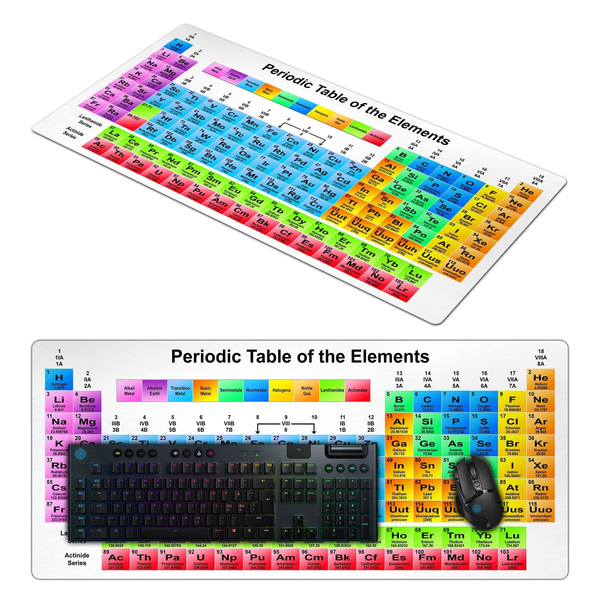 XXL Periodic Table of the Elements Computer PC Gaming Mousemat