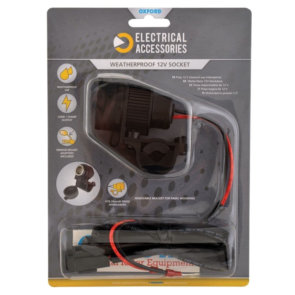 12V Accessory Plug Socket 1 2mtr 10amp Fused Loom