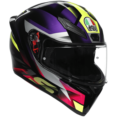 AGV K1-S  Fastlap Purple Yellow