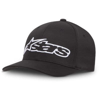 Alpinestars Blaze Flexfit Cap Black/white Logo Baseball Hat
