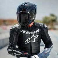 Alpinestars Supertech R10 Solid FIM Helmet Carbon Black
