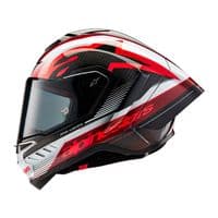 Alpinestars Supertech R10 Solid FIM Helmet Carbon Red White Black