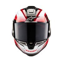 Alpinestars Supertech R10 Solid FIM Helmet Carbon Red White Black
