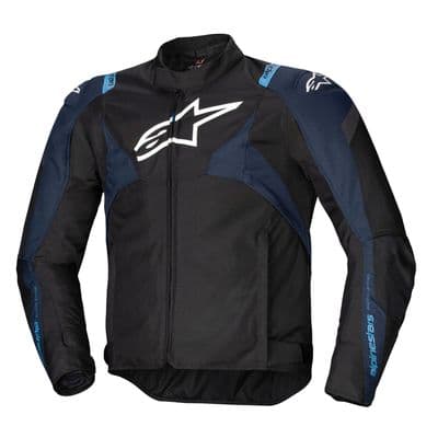 Alpinestars T-Jaws V4 Waterproof Jacket-Black / Dark Blue / Blithe Blue