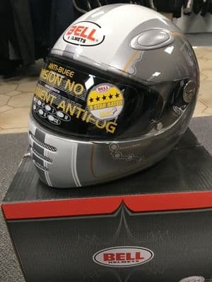 Bell M1 Isle of Man Helmet Silver