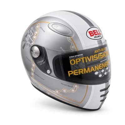 Bell M1 Isle of Man Helmet Silver