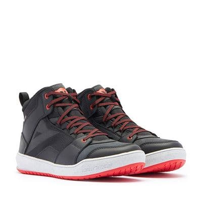 DAINESE SUBURB D-WP SHOES A66 BLK-WHITE-RED