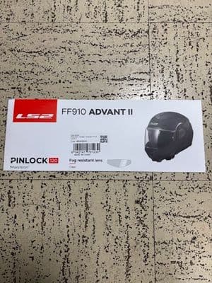 LS2 FF910 ADVANT 2 CLEAR PINLOCK