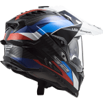 LS2 MX701 Explorer Carbon  Frontier Black Blue Helmet