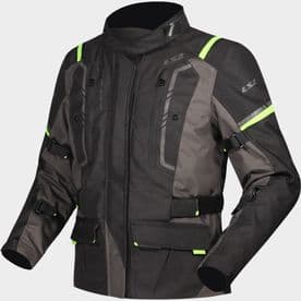 LS2 NARVIK LADIES JACKET BLACK-HI VIZ YELLOW