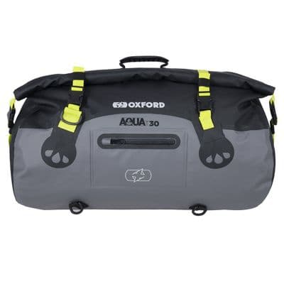 Oxford Aqua T-30 Roll bag - Black/Grey/Fluo