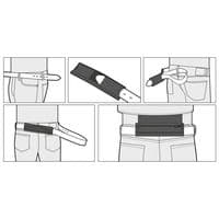 Oxford Belt connector Denim jean to Oxford jacket-OXFORD BELT CONNECTOR CA900