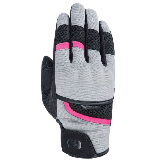 Oxford Brisbane Ladies Gloves Stealth Grey Pink Black