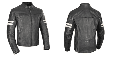 Oxford Holton Leather Jacket Black
