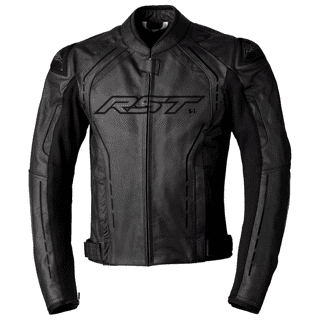 RST S1 CE Mens Leather Jacket Black/Black