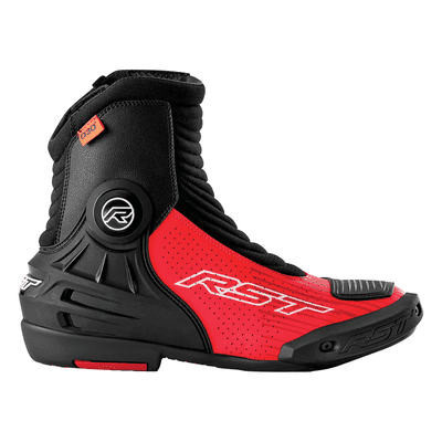 RST Tractech Evo Short D3O Boots-Black-Flo Red
