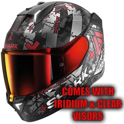 Shark Skwal i3 Hellcat Mat Black Red KUR