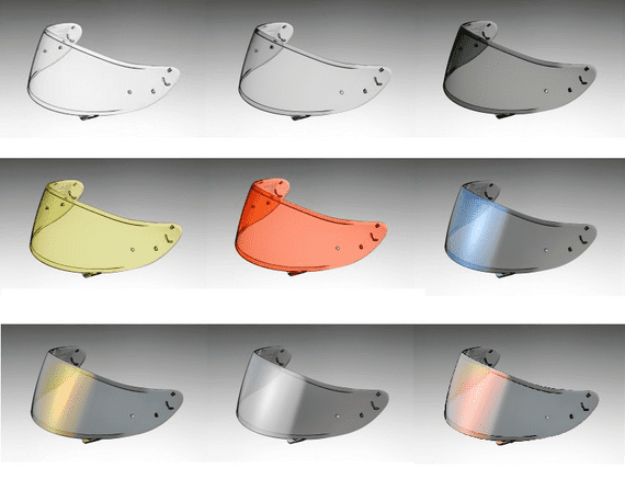 Shoei CWR-1 Visors NXR 1.    XSPIRIT 3