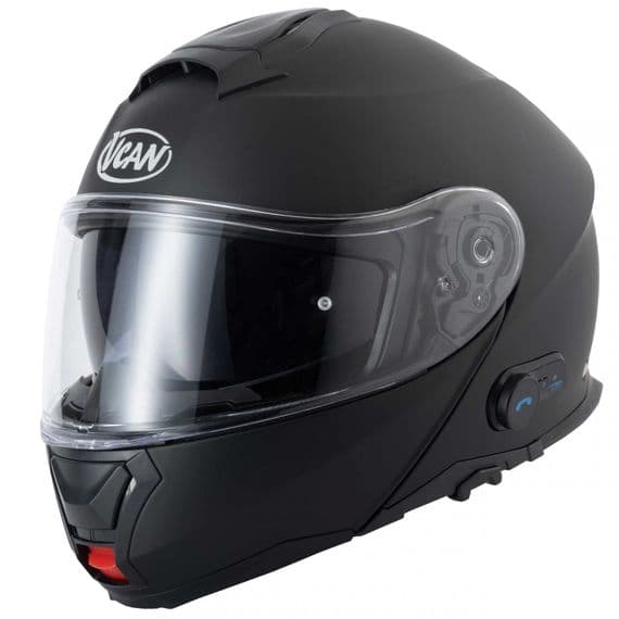 Vcan V272 Bluetooth Flip Front Helmet - Matt Black