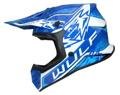 Wulfsport Air X MX Helmet - Blue - Kids