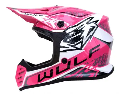 Wulfsport Air X MX Helmet - Pink - Kids