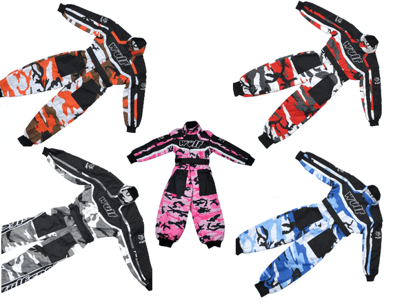 Wulfsport Kids Camo Karting Suits-Kids quad overall-Kids MX suit-Kids off road suit