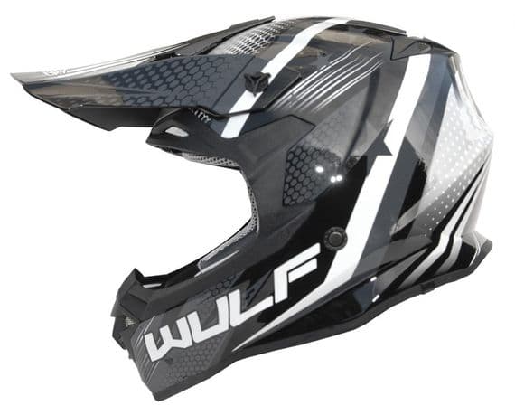 Wulfsport Iconic MX Helmet - Black - Adults