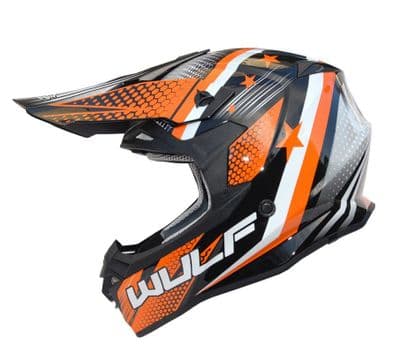 Wulfsport Iconic MX Helmet - Orange - Adults