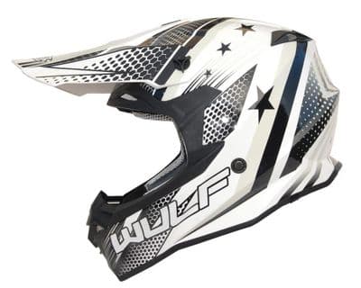 Wulfsport Iconic MX Helmet - White - Adults