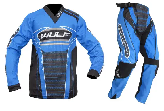 Wulfsport Kids Cub Blue MX Top & Pants