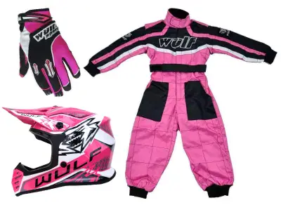 Wulfsport MX Set Pink - Kids