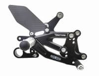Triumph Daytona Moto2™ 765 Rearsets from Diamond Race Products - Now with Carbon Fibre!
