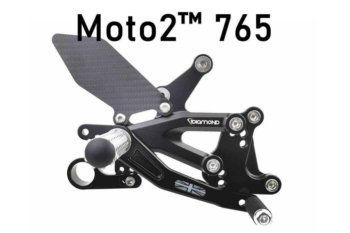 Triumph Daytona Moto2™ 765 Rearsets from Diamond Race Products