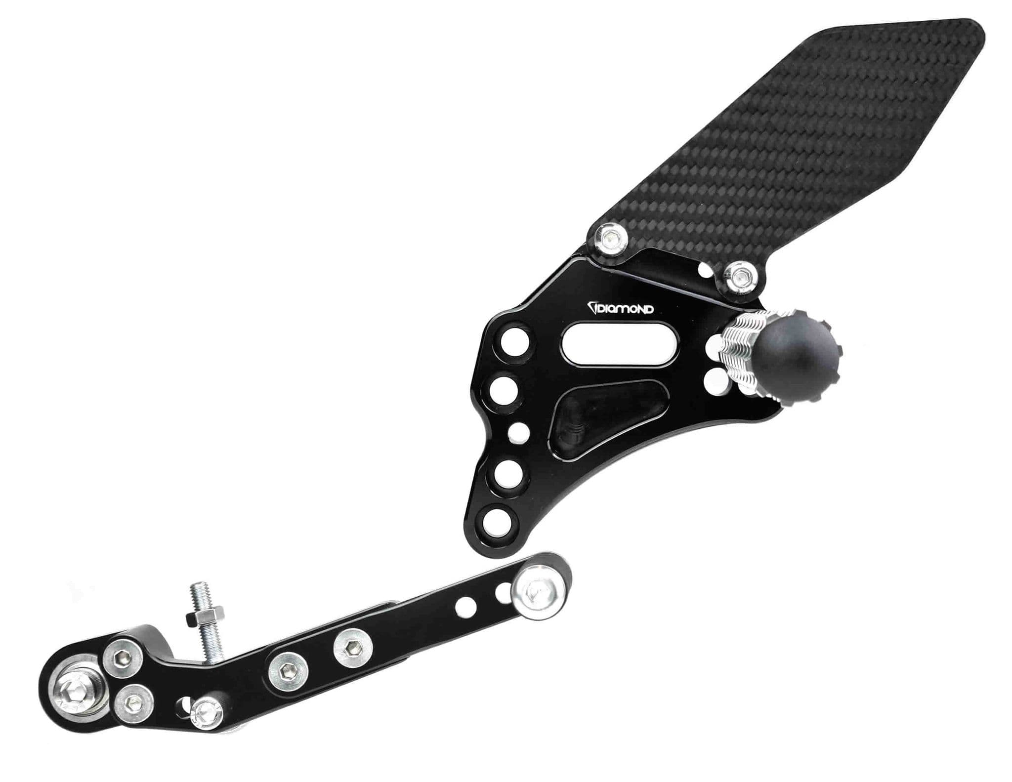 Suzuki GSXR1000 Rearsets from Diamond Race Products Now with Carbon