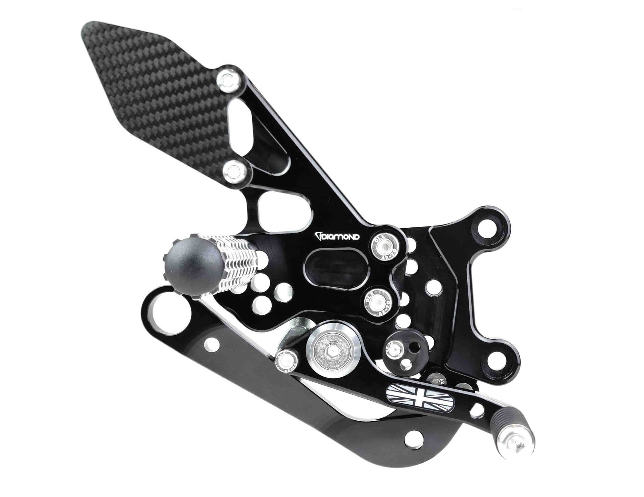 Aprilia RSV4 '09 Rearsets from Diamond Race Products - Now with Carbon ...