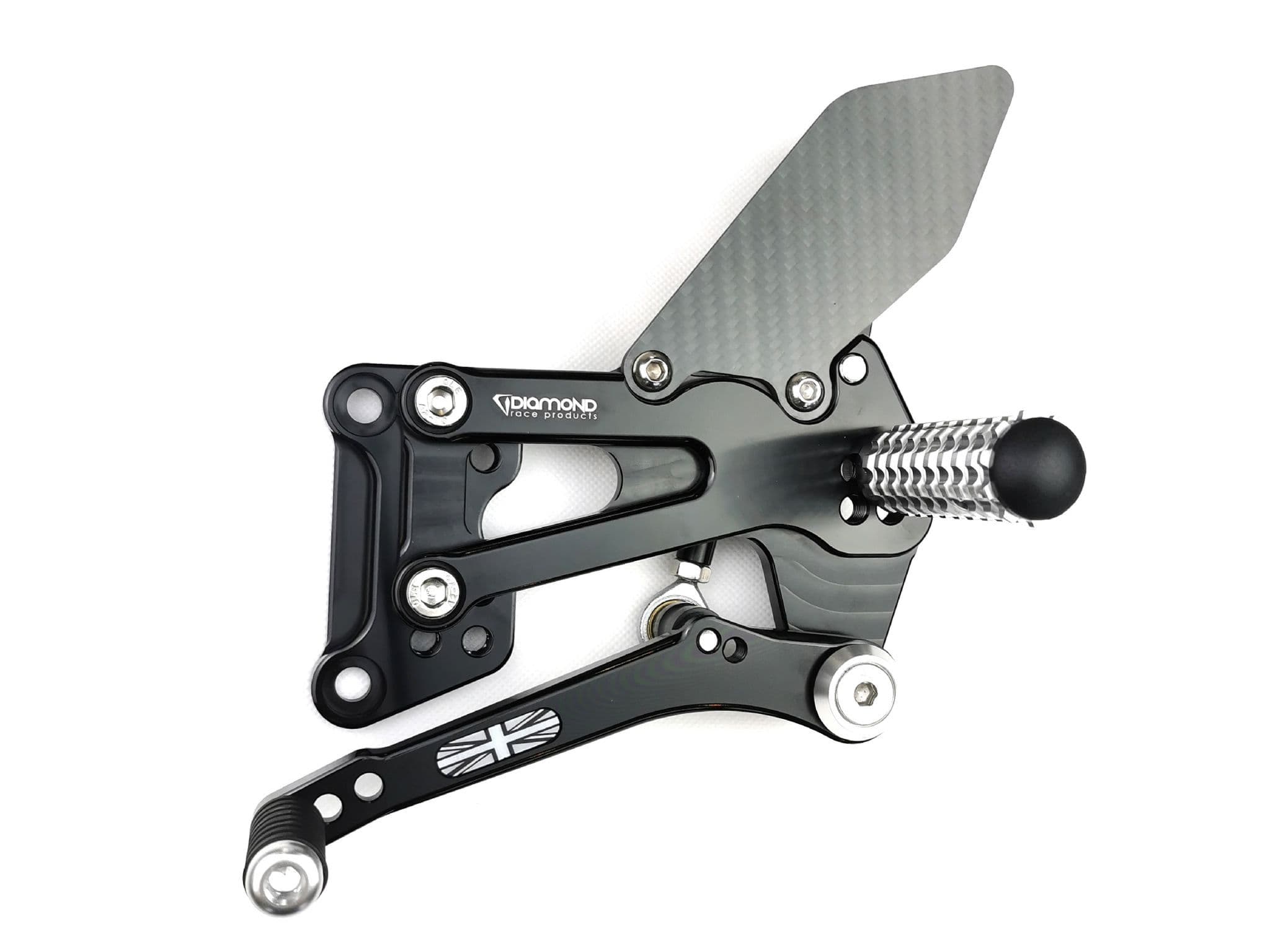 BMW S1000RR Rearsets from Diamond Race Products Now with Carbon Fibre!